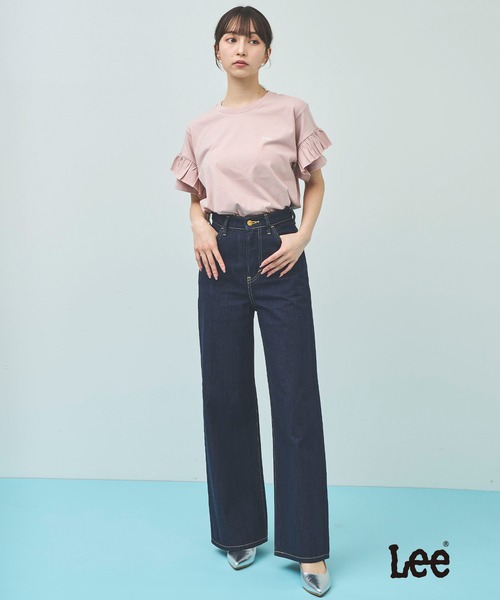 31 Sons de mode(トランテアン ソン ドゥ モード)の「【Leeコラボ】デニムワイドパンツ(デニムパンツ・レディース・サックスブルー/インディゴブルー・36/38)」の9枚目の写真