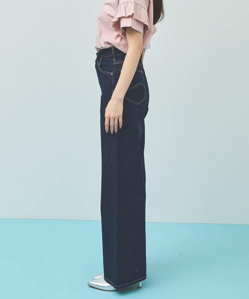 31 Sons de mode(トランテアン ソン ドゥ モード)の「【Leeコラボ】デニムワイドパンツ(デニムパンツ・レディース・サックスブルー/インディゴブルー・36/38)」の12枚目の写真