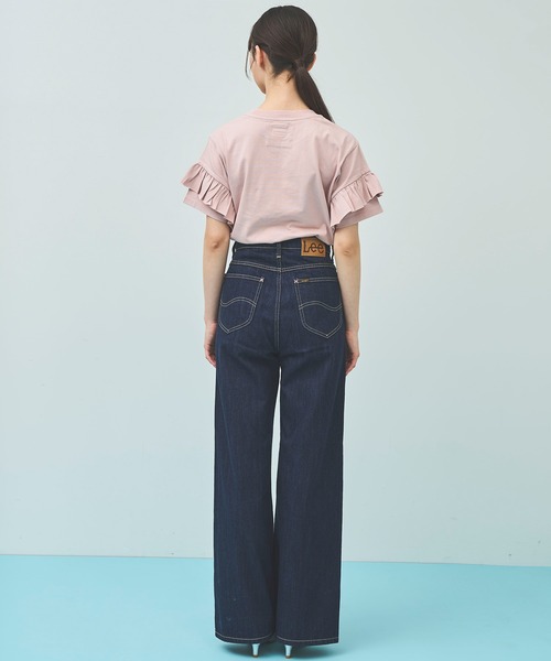 31 Sons de mode(トランテアン ソン ドゥ モード)の「【Leeコラボ】デニムワイドパンツ(デニムパンツ・レディース・サックスブルー/インディゴブルー・36/38)」の13枚目の写真