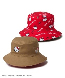 NEW ERA（ニューエラ）の「【NEW ERA】Kid's バケット01 リバーシブル HELLO KITTY ハローキティ / カーキ [14348590][SSL]（ハット・メンズ）」
