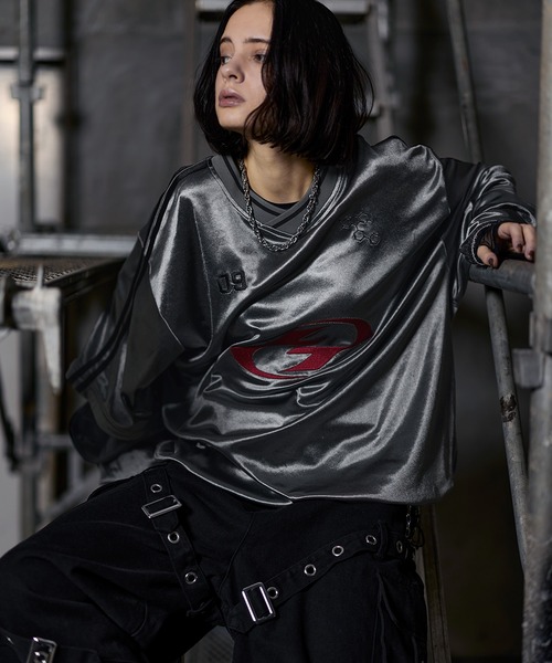 ERAR】ジップアーム3wayプルオーバーハイギミックゲームシャツ/ロングT