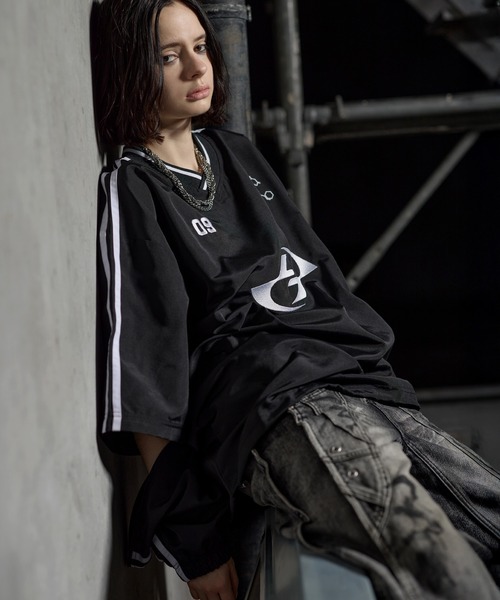 ERAR】ジップアーム3wayプルオーバーハイギミックゲームシャツ