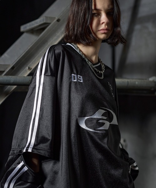 ERAR】ジップアーム3wayプルオーバーハイギミックゲームシャツ