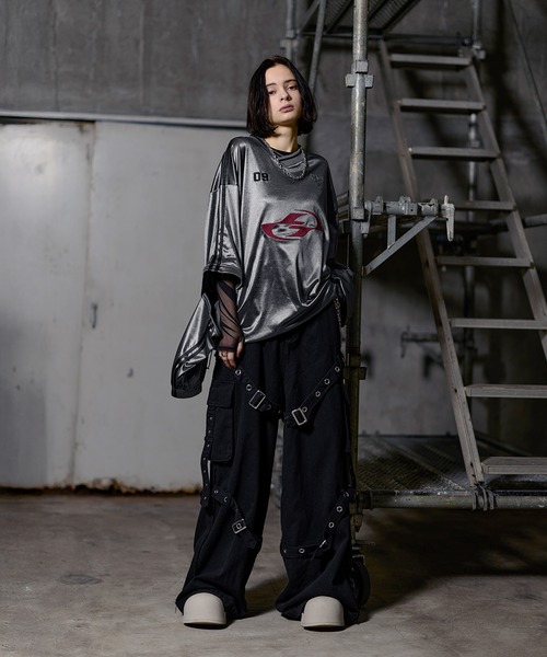 ERAR】ジップアーム3wayプルオーバーハイギミックゲームシャツ/ロングT