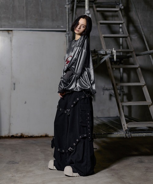 ERAR】ジップアーム3wayプルオーバーハイギミックゲームシャツ/ロングT