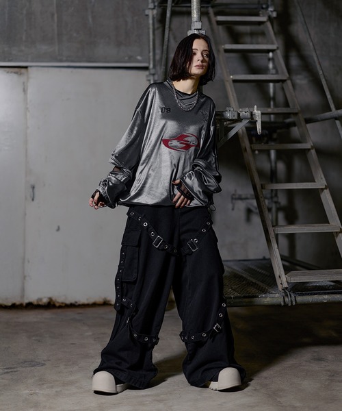 ERAR】ジップアーム3wayプルオーバーハイギミックゲームシャツ/ロングT