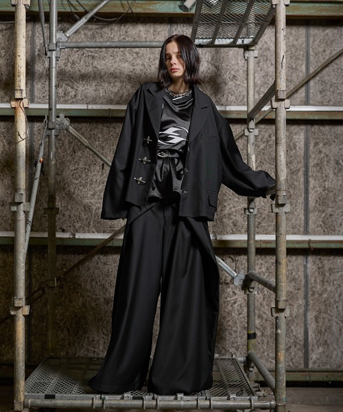 ERAR（エラー）の「【ERAR】ジップアーム3wayプルオーバーハイギミックゲームシャツ/ロングTシャツ（Tシャツ/カットソー・メンズ・グレー系/ブラック系/ブラック/ワイン/ホワイト/チャコール/グレー系1・S/M/L/XL）」の21枚目の写真