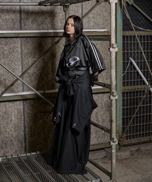 ERAR（エラー）の「【ERAR】ジップアーム3wayプルオーバーハイギミックゲームシャツ/ロングTシャツ（Tシャツ/カットソー・メンズ・グレー系/ブラック系/ブラック/ワイン/ホワイト/チャコール/グレー系1・S/M/L/XL）」の19枚目の写真