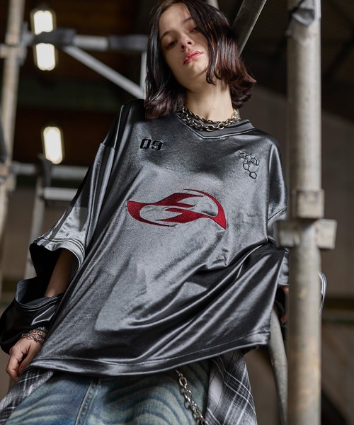 ERAR】ジップアーム3wayプルオーバーハイギミックゲームシャツ/ロングT