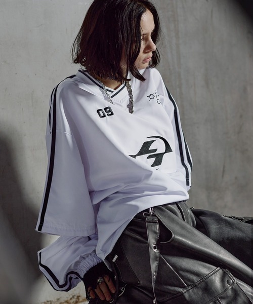 ERAR】ジップアーム3wayプルオーバーハイギミックゲームシャツ