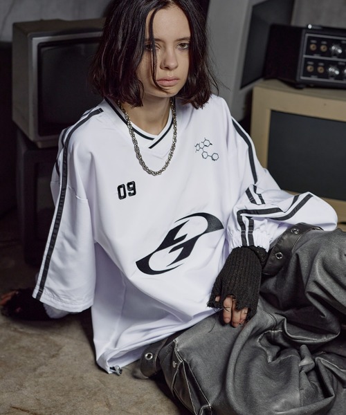 ERAR】ジップアーム3wayプルオーバーハイギミックゲームシャツ