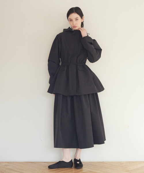 HONEY MI HONEY（ハニーミーハニー）の「rain tiered skirt（スカート・レディース・ホワイト/ブラック/ベージュ・FREE）」の10枚目の写真