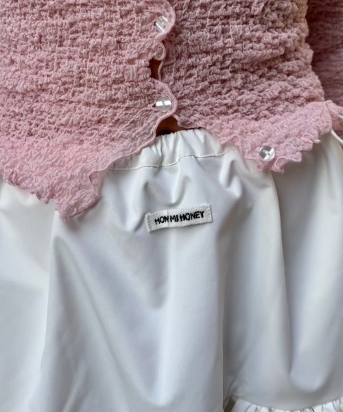 HONEY MI HONEY（ハニーミーハニー）の「rain tiered skirt（スカート・レディース・ホワイト/ブラック/ベージュ・FREE）」の20枚目の写真