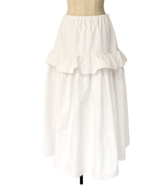 HONEY MI HONEY（ハニーミーハニー）の「rain tiered skirt（スカート・レディース・ホワイト/ブラック/ベージュ・FREE）」の5枚目の写真