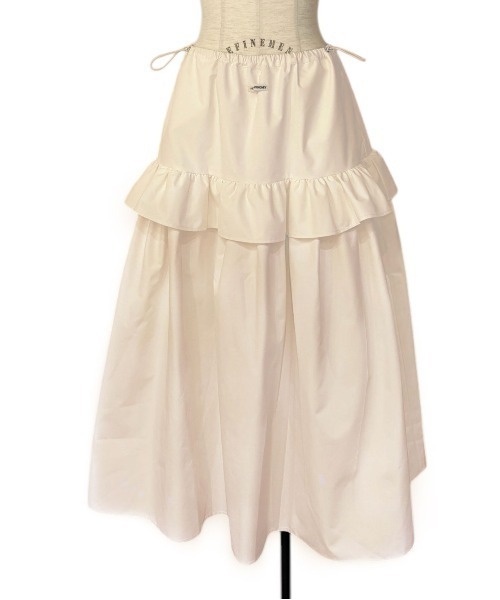 HONEY MI HONEY（ハニーミーハニー）の「rain tiered skirt（スカート・レディース・ホワイト/ブラック/ベージュ・FREE）」の7枚目の写真