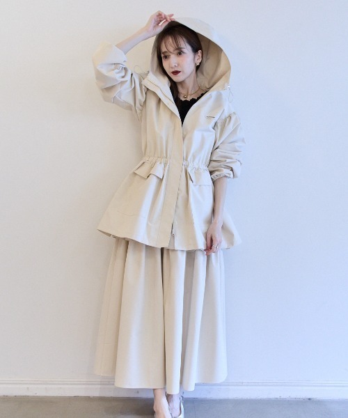 ハニーミーハニー Honey mi Honey コート アイボリー レディース フェイクファー/冬物 HONEYMIHONEY2025WINTERCOLLECTION展示会レポ♡ハニーミーハニー