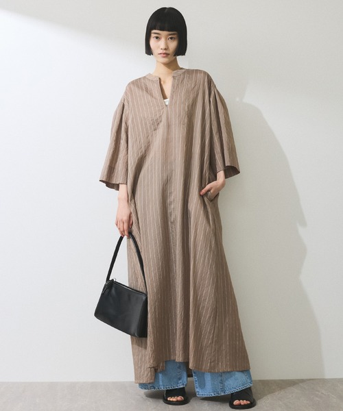 セール】【WEB限定】2WAYベルトAラインシャツワンピース（シャツ