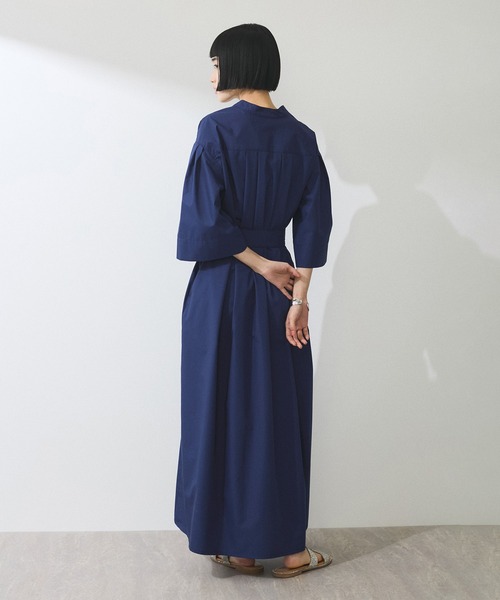 ADAM ET ROPE'（アダムエロペ）の「【WEB限定】2WAYベルトAラインシャツワンピース（シャツワンピース・レディース・ブルー系その他4/ブラック/ベージュ系その他・FREE）」の7枚目の写真