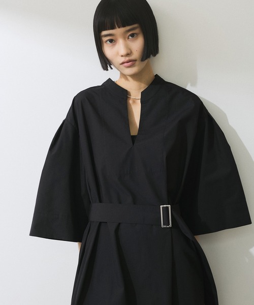ADAM ET ROPE'（アダムエロペ）の「【WEB限定】2WAYベルトAラインシャツワンピース（シャツワンピース・レディース・ブルー系その他4/ブラック/ベージュ系その他・FREE）」の10枚目の写真