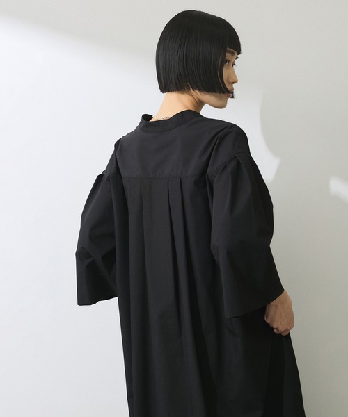 ADAM ET ROPE'（アダムエロペ）の「【WEB限定】2WAYベルトAラインシャツワンピース（シャツワンピース・レディース・ブルー系その他4/ブラック/ベージュ系その他・FREE）」の11枚目の写真