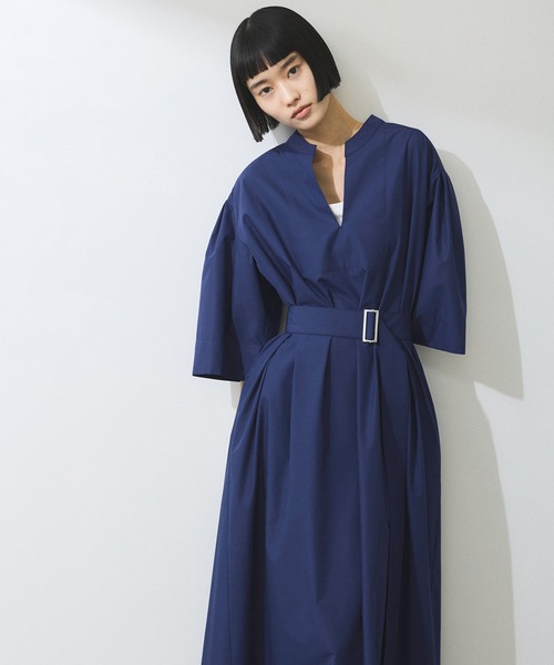 ADAM ET ROPE'（アダムエロペ）の「【WEB限定】2WAYベルトAラインシャツワンピース（シャツワンピース・レディース・ブルー系その他4/ブラック/ベージュ系その他・FREE）」の17枚目の写真
