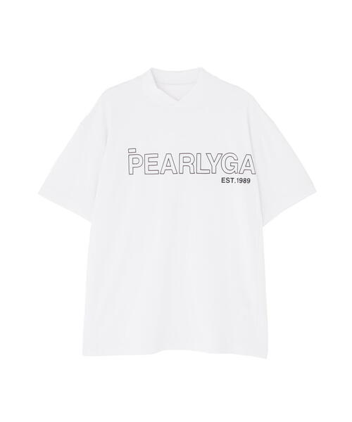 サイズ7✨PEARLY GATES　モックネック　半袖Tシャツ　白 ハニカムカノコ半袖モックネックカットソー | PEARLY GATES