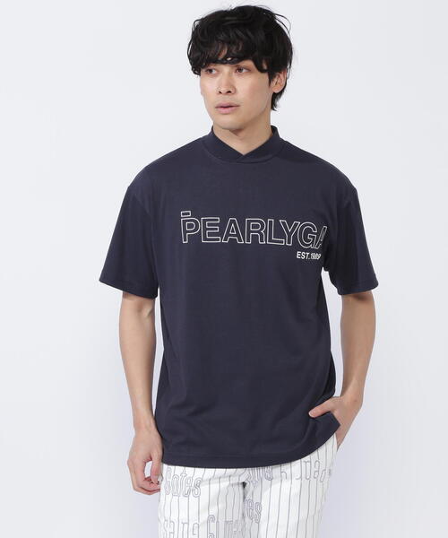 PEARLY GATES　モックネック　Size4 PEARLY GATES モックネックTシャツ サイズ4 M