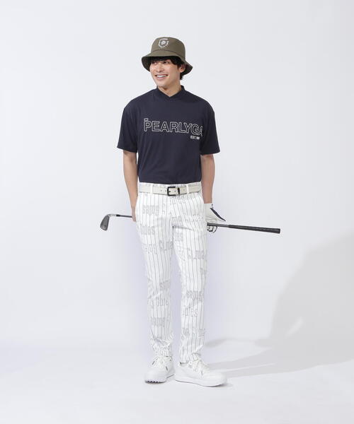 PEARLY GATES】スパンフライス半袖変形モックネックカットソー＜Relax