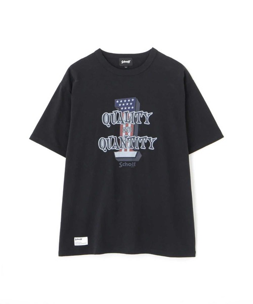 Schott(ショット)の「SCHOTT-T-SHIRT QUALITY OVER QUANTITY(Tシャツ/カットソー・メンズ・ホワイト/ブラック・L/XL)」の8枚目の写真