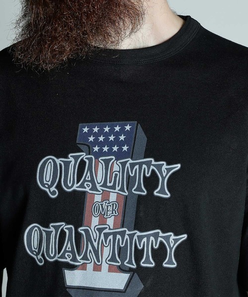 Schott(ショット)の「SCHOTT-T-SHIRT QUALITY OVER QUANTITY(Tシャツ/カットソー・メンズ・ホワイト/ブラック・L/XL)」の12枚目の写真
