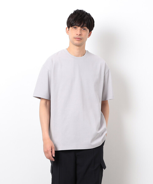 COMME CA ISM（コムサイズム）の「【コットン100%】USAコットン 引き揃え天竺 Tシャツ（Tシャツ/カットソー・メンズ・ブルー/ホワイト/ブラック/ライトグレー・MEDIUM/LARGE/X-LARGE）」の7枚目の写真