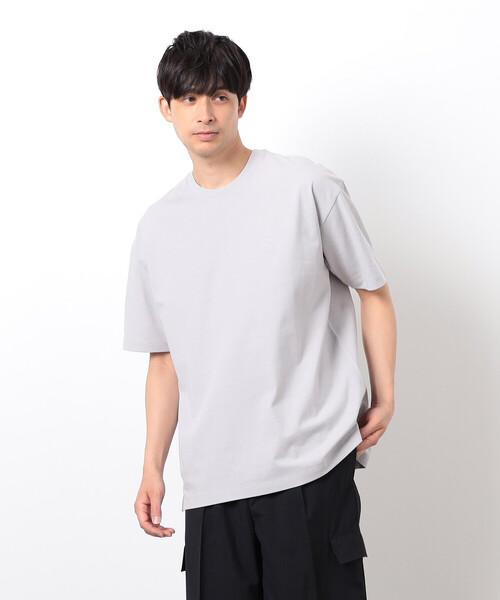COMME CA ISM（コムサイズム）の「【コットン100%】USAコットン 引き揃え天竺 Tシャツ（Tシャツ/カットソー・メンズ・ブルー/ホワイト/ブラック/ライトグレー・MEDIUM/LARGE/X-LARGE）」の8枚目の写真
