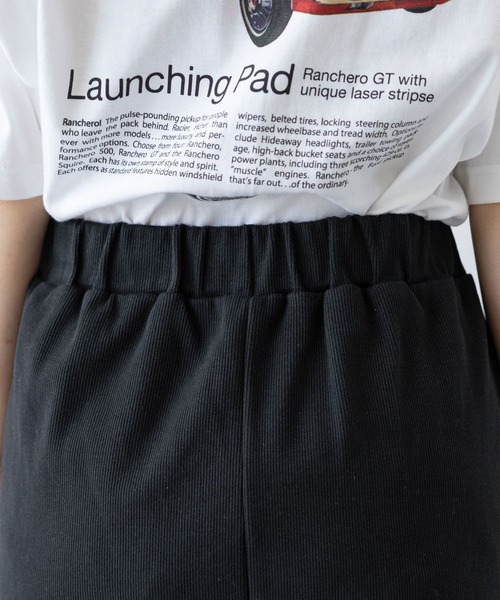 RAGEBLUE（レイジブルー）の「コットンリブメローIラインスカート（スカート・レディース・ホワイト/ブラック・FREE）」の16枚目の写真