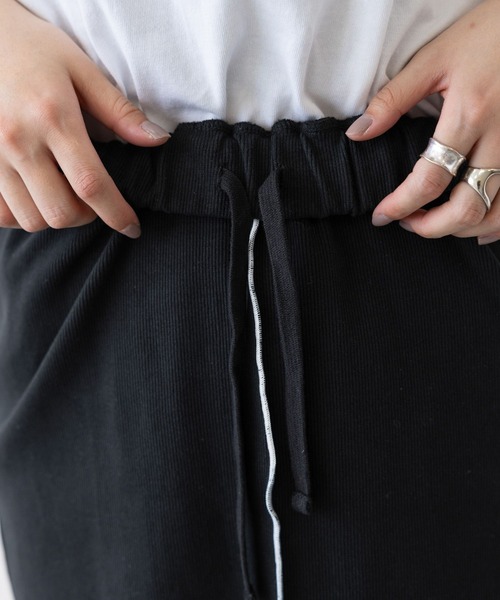 RAGEBLUE（レイジブルー）の「コットンリブメローIラインスカート（スカート・レディース・ホワイト/ブラック・FREE）」の15枚目の写真