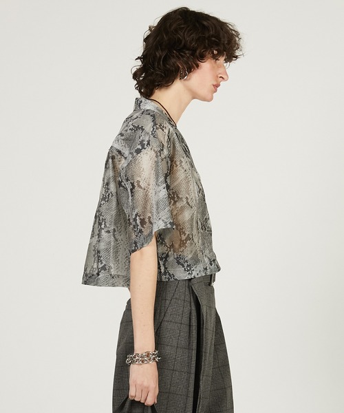 PRANK PROJECT(プランクプロジェクト)の「パイソンプリントシアーシャツ / Python Print Sheer Shirt(シャツ/ブラウス・レディース・マルチ・FREE)」の7枚目の写真