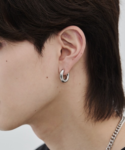 セール】【 金属アレルギー対応 】リングフープピアス