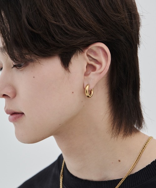 セール】【 金属アレルギー対応 】リングフープピアス