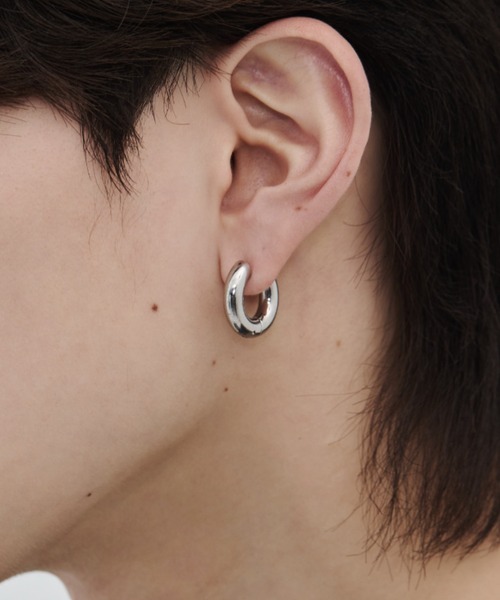 エリンギの頭 両耳用【 3mm×21mm 】ゴールドフープピアス エリンギの頭 両耳用【 3mm×21mm 】ゴールドフープピアス