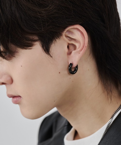 エリンギの頭 両耳用【 3mm×21mm 】ゴールドフープピアス セール】【 金属アレルギー対応 】リングフープピアス