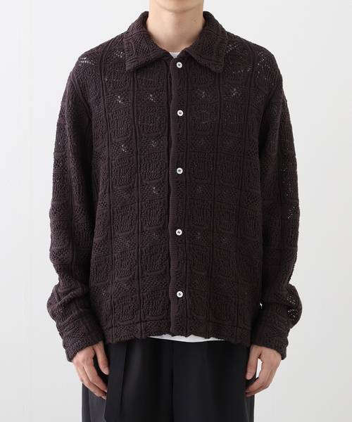 Sefr(セファ)の「Sefr(セファー) MYLES OVERSHIRT SF-25SSM-030(シャツ/ブラウス・メンズ・ブラック系その他・MEDIUM/SMALL)」の4枚目の写真