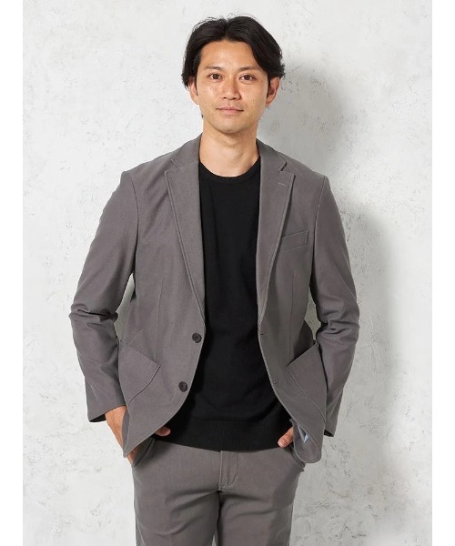 HARUYAMA（ハルヤマ）の「【EDWINデニスラ】ヴィンテージブルージャケット【セットアップ商品有】ストレッチ 無地 通年（テーラードジャケット・メンズ・ブルー/グレー・M/LL/L/S）」の2枚目の写真