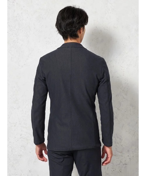 HARUYAMA（ハルヤマ）の「【EDWINデニスラ】ヴィンテージブルージャケット【セットアップ商品有】ストレッチ 無地 通年（テーラードジャケット・メンズ・ブルー/グレー・M/LL/L/S）」の7枚目の写真