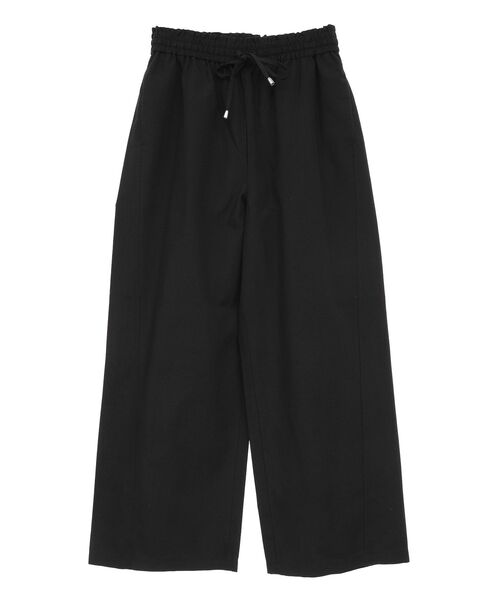 Green　Parks（グリーンパークス）の「綿麻混イージーワイドパンツ（その他パンツ・レディース・ブラック/杢グレー/チェック/ライトベージュ・FREE）」の7枚目の写真