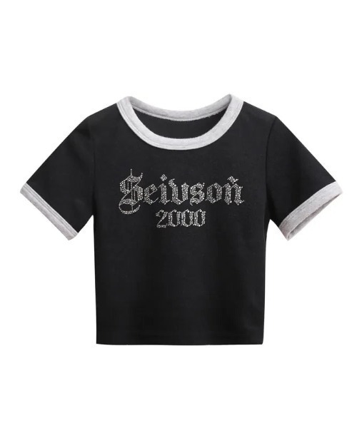 tシャツ 「Seivson 2000 Diamond Collection」 Logo T-Shirt レディース Seivson 2000 Diamond Collection】 Logo T-Shirt（Tシャツ