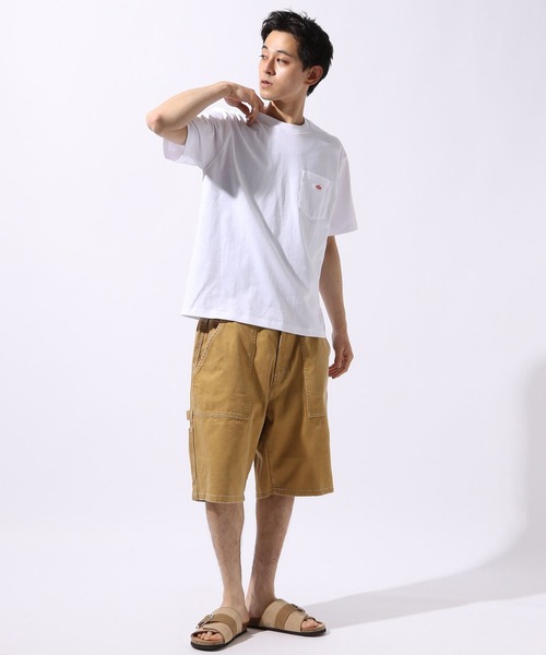 DANTON(ダントン)の「【DANTON(ダントン)】ショートスリーブポケットTシャツ(Tシャツ/カットソー・メンズ・オフホワイト/チャコール/ベージュ・LARGE)」の5枚目の写真