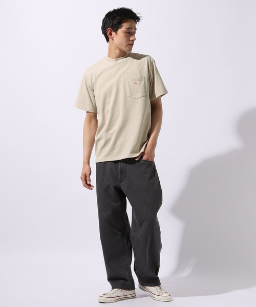DANTON(ダントン)の「【DANTON(ダントン)】ショートスリーブポケットTシャツ(Tシャツ/カットソー・メンズ・オフホワイト/チャコール/ベージュ・LARGE)」の10枚目の写真