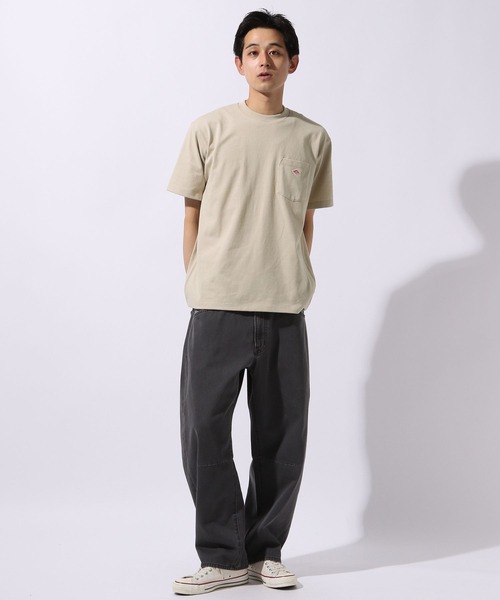 DANTON(ダントン)の「【DANTON(ダントン)】ショートスリーブポケットTシャツ(Tシャツ/カットソー・メンズ・オフホワイト/チャコール/ベージュ・LARGE)」の11枚目の写真