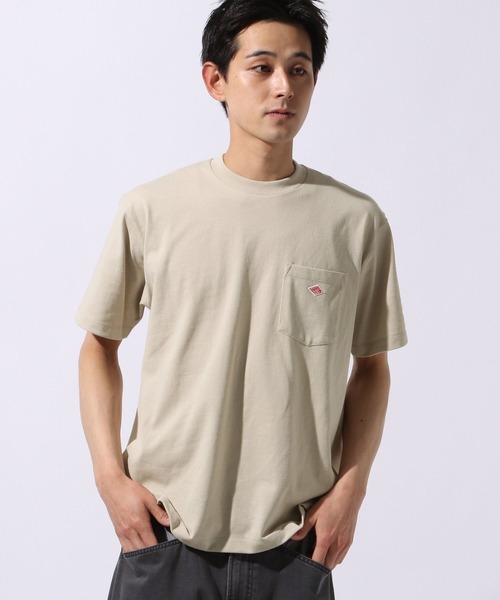 DANTON(ダントン)の「【DANTON(ダントン)】ショートスリーブポケットTシャツ(Tシャツ/カットソー・メンズ・オフホワイト/チャコール/ベージュ・LARGE)」の12枚目の写真