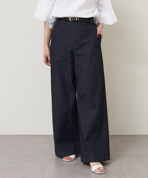 LIVETART（リヴェタート）の「ストレッチデニムワイドパンツ（その他パンツ・レディース・インディゴブルー・FREE）」の5枚目の写真