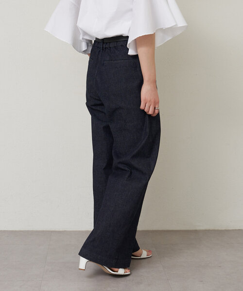 LIVETART（リヴェタート）の「ストレッチデニムワイドパンツ（その他パンツ・レディース・インディゴブルー・FREE）」の7枚目の写真